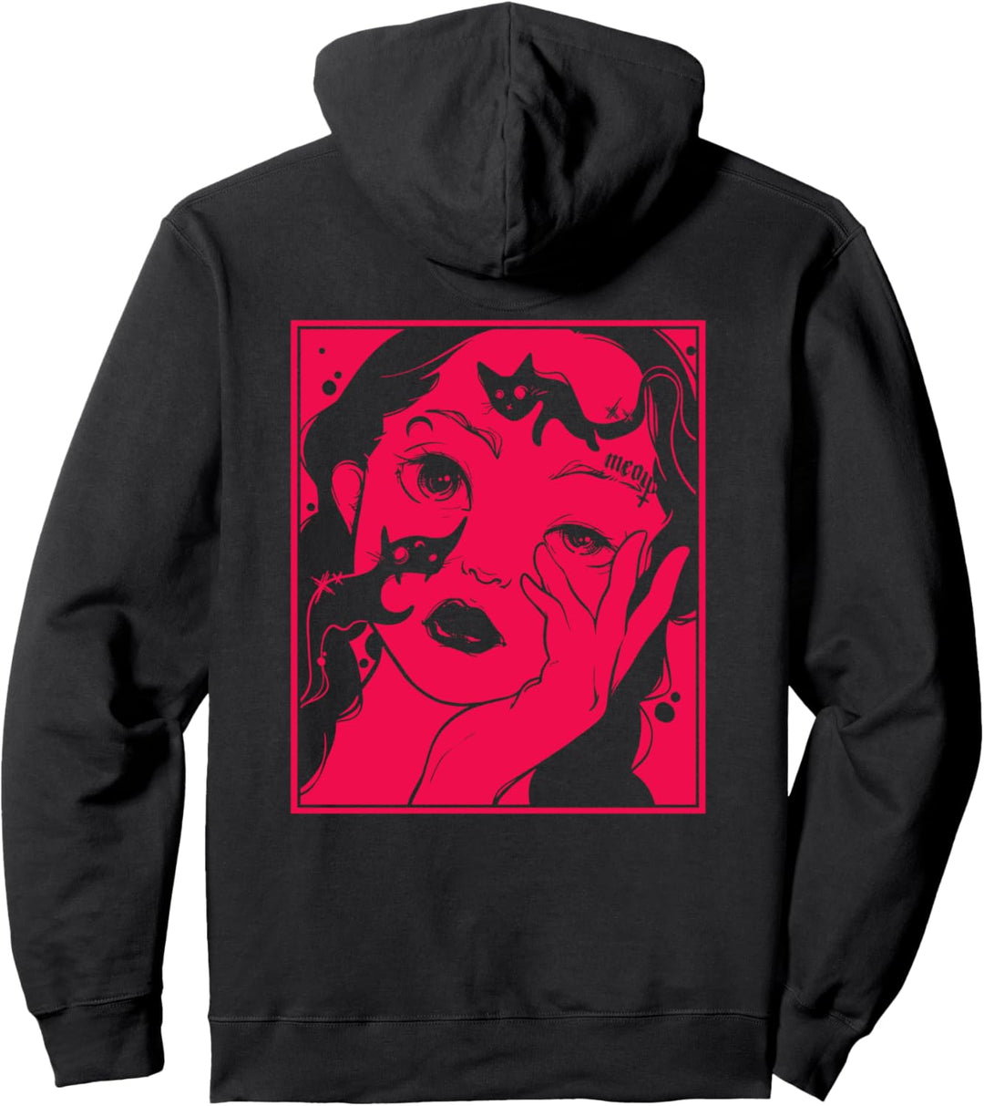 Kawaii Soft Grunge E-Girl Aesthetic | Harajuku Manga Anime Pullover Hoodie