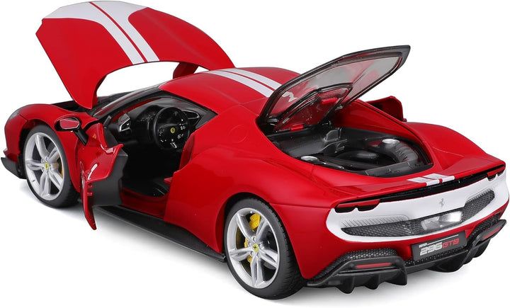Bburago Ferrari 296GTB Assetto Fiorano: Modellauto im Massstab 1:18, Ferrari Race & Play Serie, Koff
