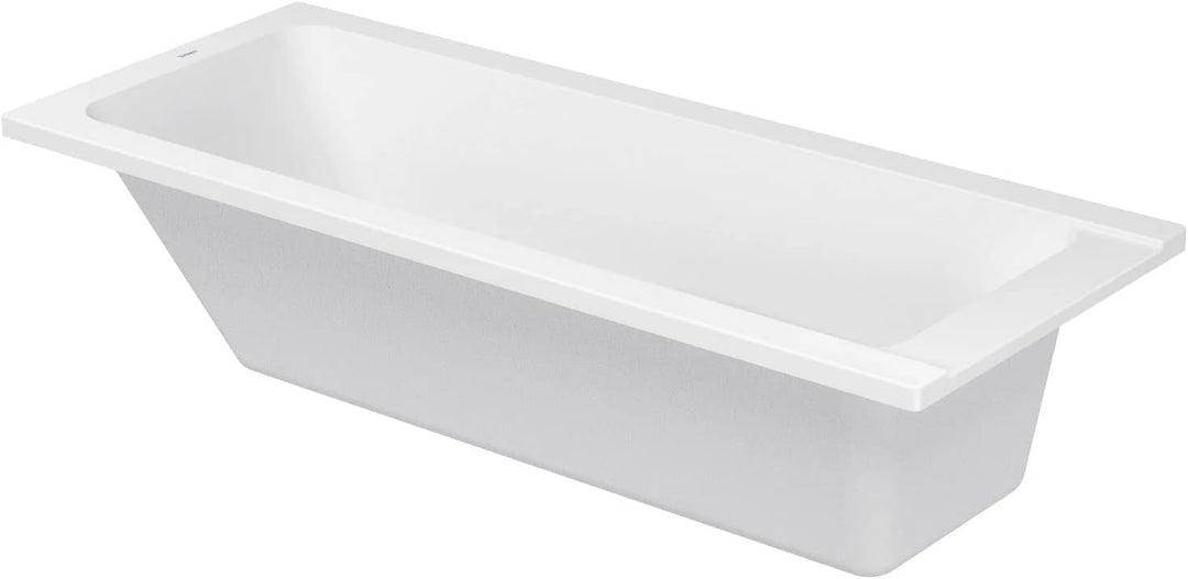 VBChome Badewanne 170x70 cm Duravit Acryl SET – Stilvolle Rechteck-Badewanne inkl. Styroporträger, S