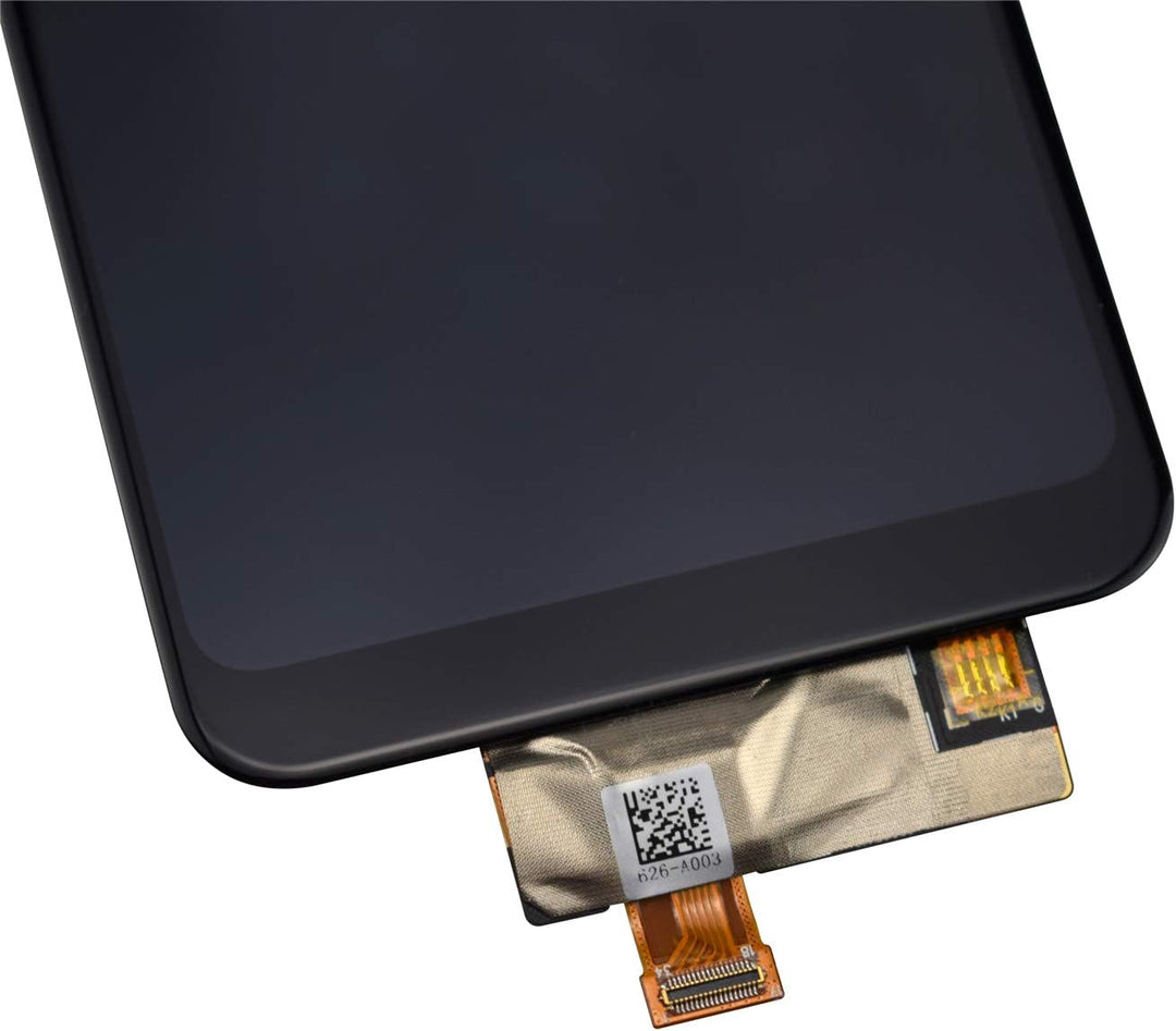 VEKIR Schwarz LMX525BAW LCD-Display Touch Digitizer-Bildschirmbaugruppe Ersatz für LG Q60 LMX525BAW