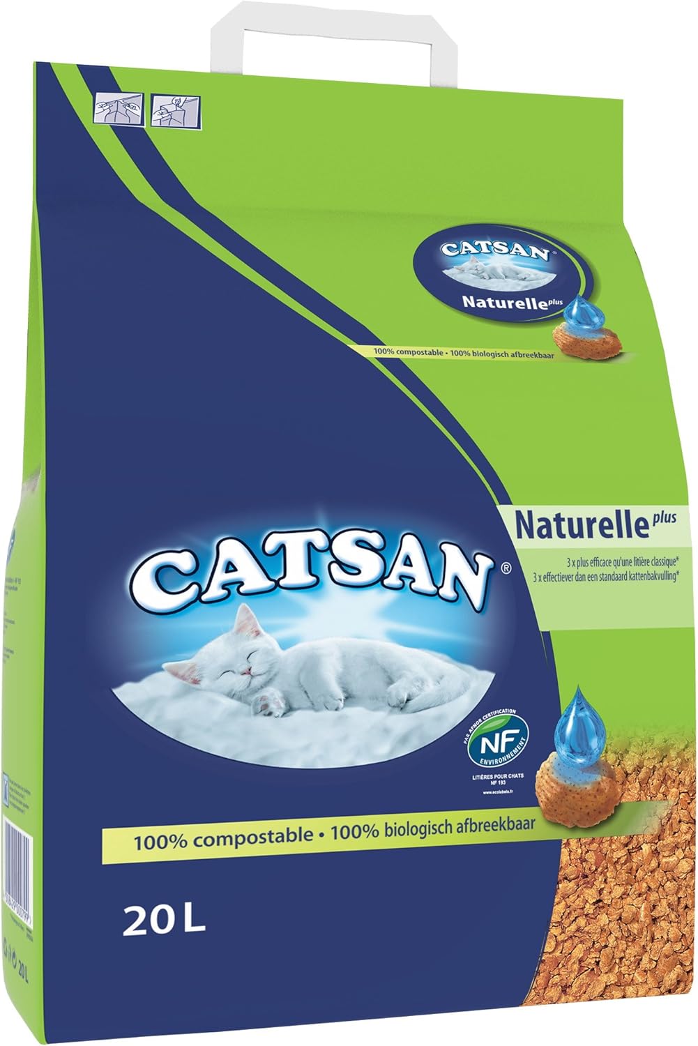 Catsan Naturelle Streu 1x 20 Liter 20 l (1er Pack), 20 l (1er Pack)