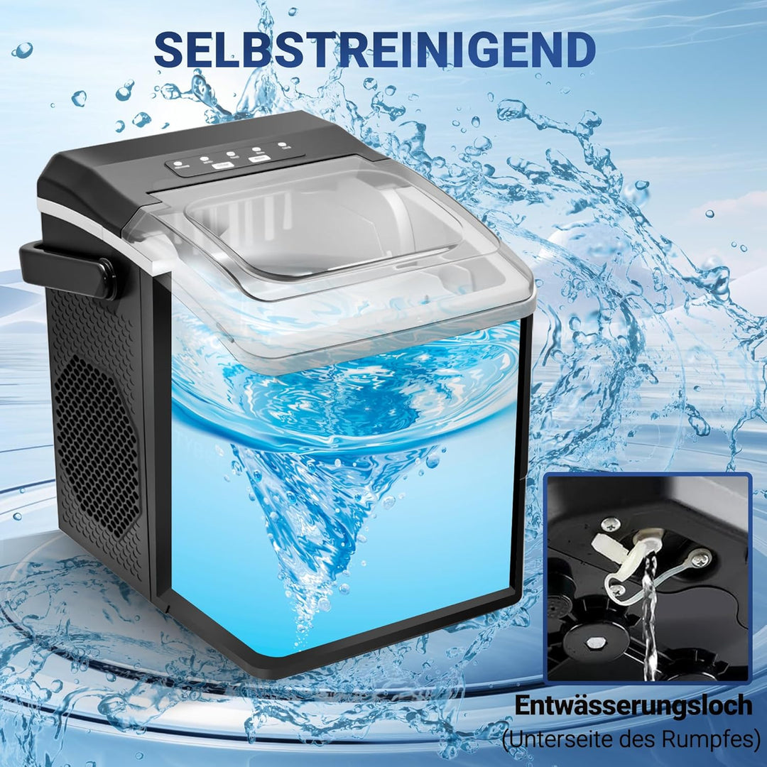 Eiswürfelmaschine Klein Ice Maker Leise - 2Grössen von Bullet Ice Cube Maker Eiswürfel maschine Mini