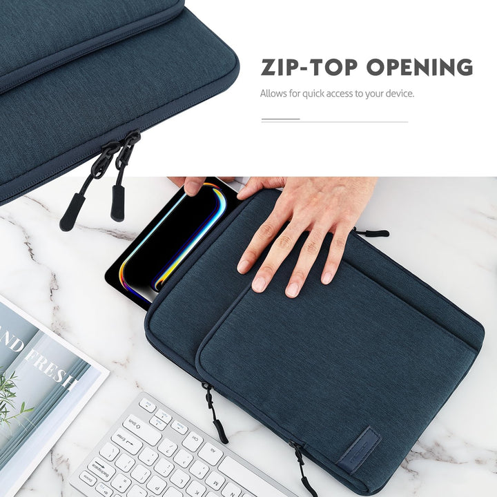 MoKo 12.9 Zoll Tablet Hülle Kompatibel mit iPad Pro 12.9 M2 2022-2018, Galaxy Tab S8+ 12.4", Surface