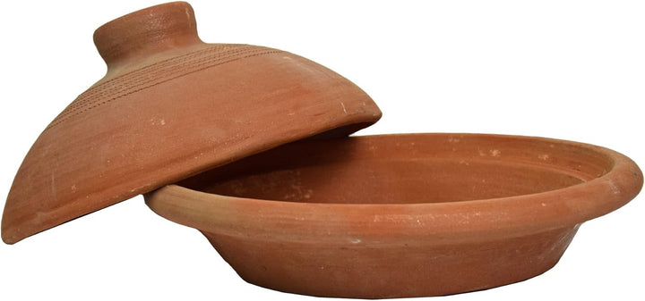 Simandra Tajine I Tontopf zum Garen I unlasierter Schmortopf I 24 cm Durchmesser