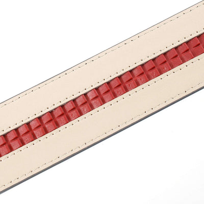 Anthoni Crown Damen Ledergürtel Gürtel 110 Rot, 110 Rot