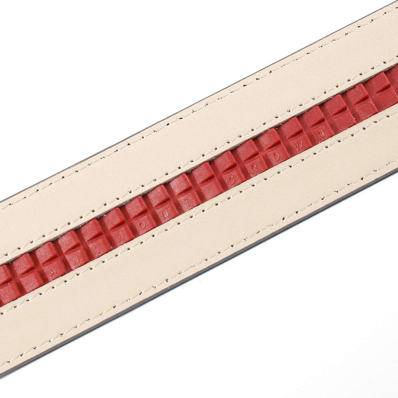 Anthoni Crown Damen Ledergürtel Gürtel 110 Rot, 110 Rot