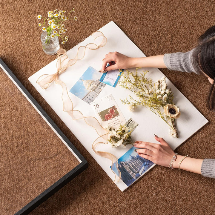 Tiefer Bilderrahmen Zum Befüllen 40x60cm Mit Weichem Leinenfutter–verstärkte Acrylplatte,bilderrahme