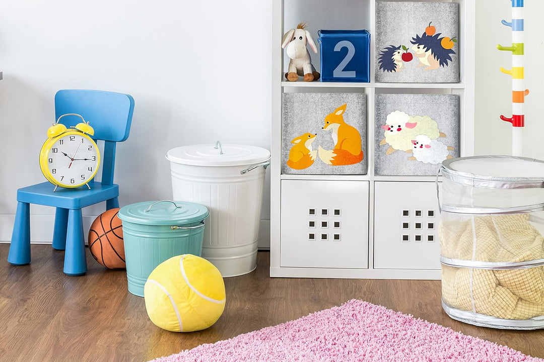 Aufbewahrungsbox Kinderzimmer/Spielzeugkorb LuckySign-Care (Fuchs), Fuchs