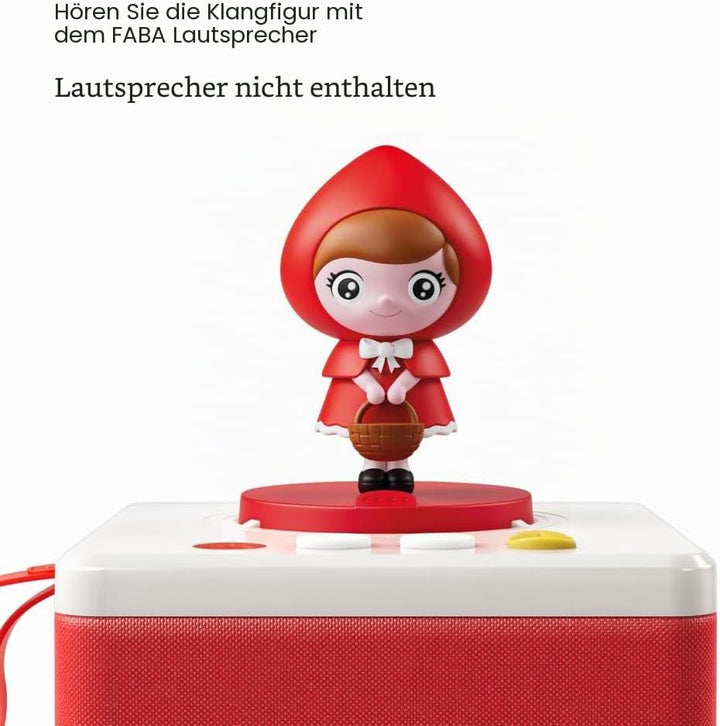 FABA Klangfigur Rotkäppchen - Klanggeschichten - Spielzeug, pädagogische Inhalte, italienische Versi