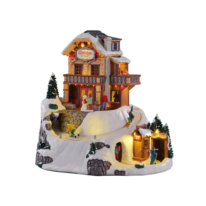 Lemax 15735-UK Vail Village Sights &amp; Sounds: Winterhaus Resort