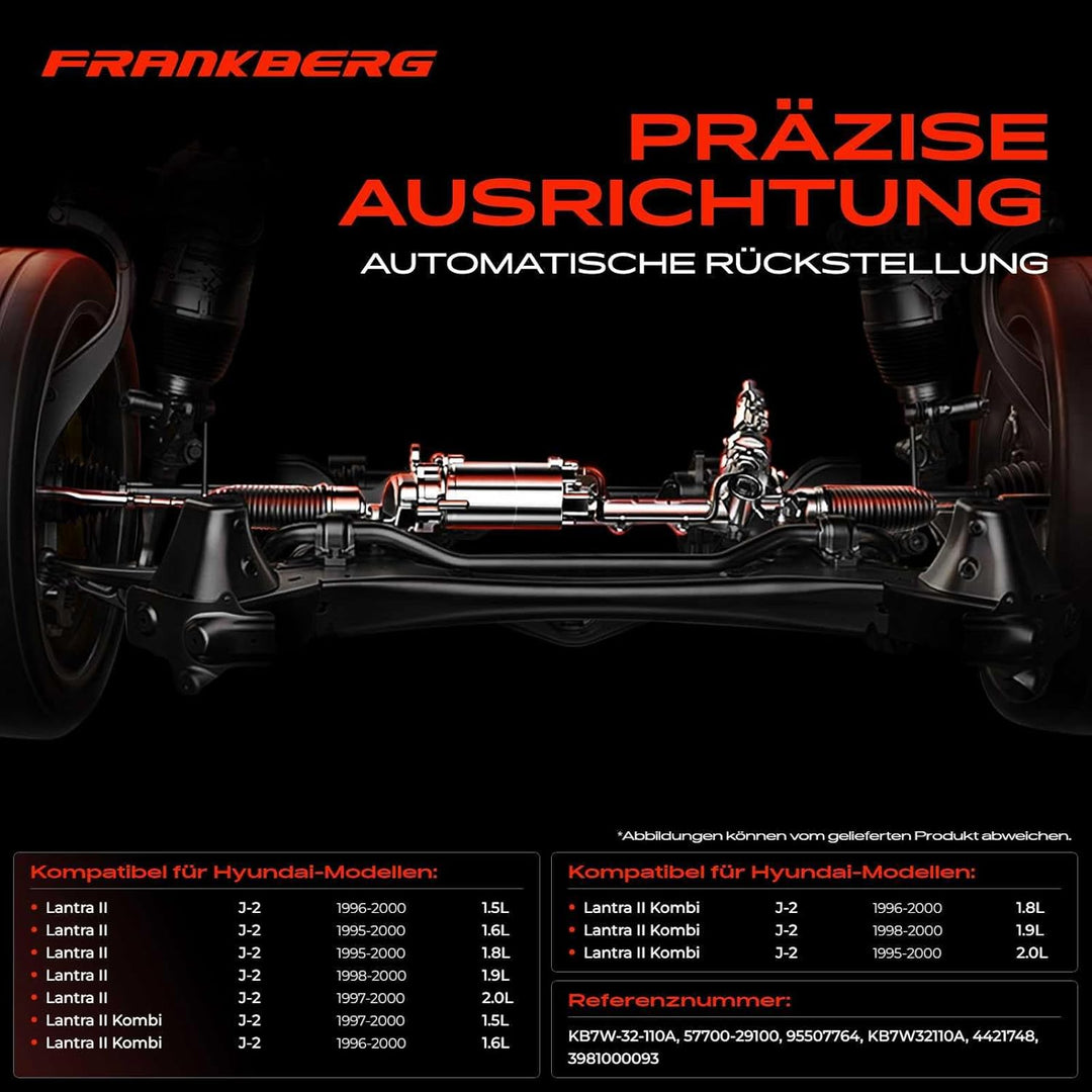 Frankberg Lenkgetriebe Servolenkgetriebe Hydraulisch für Linkslenker Kompatibel mit Lantra II J-2 1.