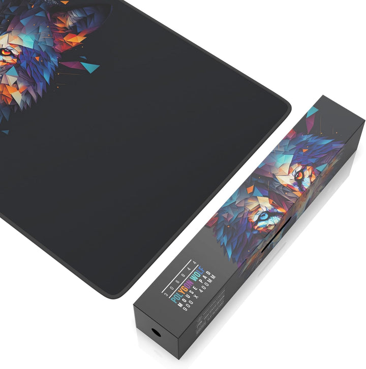 TITANWOLF - XXL Speed Gaming Mauspad 900 x 400mm - XXL Mousepad - Tischunterlage Large Size - verbes