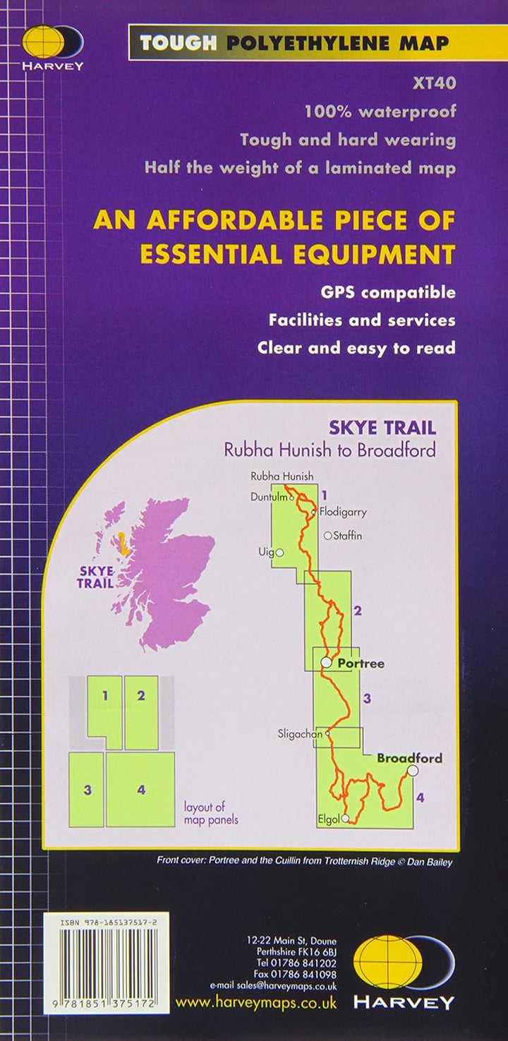 Skye Trail (Trail Map XT40), Karte