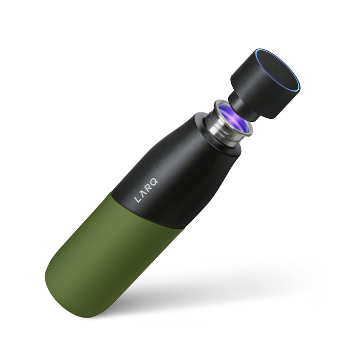 LARQ Movement PureVis 710ml – UV-selbstreinigende Edelstahlflasche mit Silikonhülle | Leicht, stossf