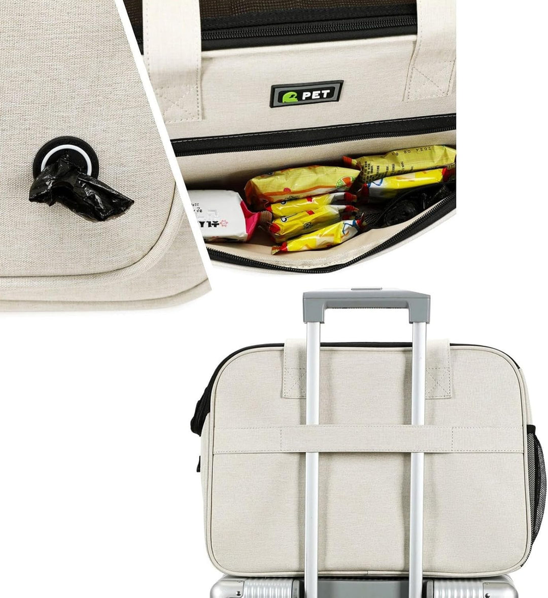 Welpen Tasche,Weiche Tragetasche Mit Grossen Fächern | Tragbare Haustiertasche Für Kleine Hunde Und