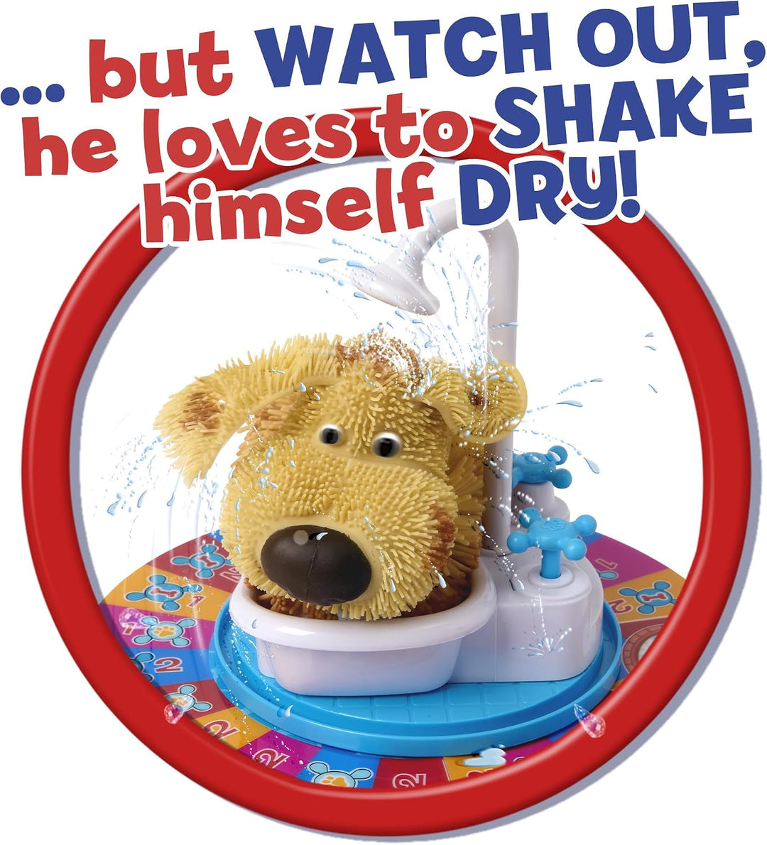 Ideal , Soggy Doggy: The Showering, Shaking, Doggy Bathing Game, Kids Games, for 2-4 Players, Ages 4