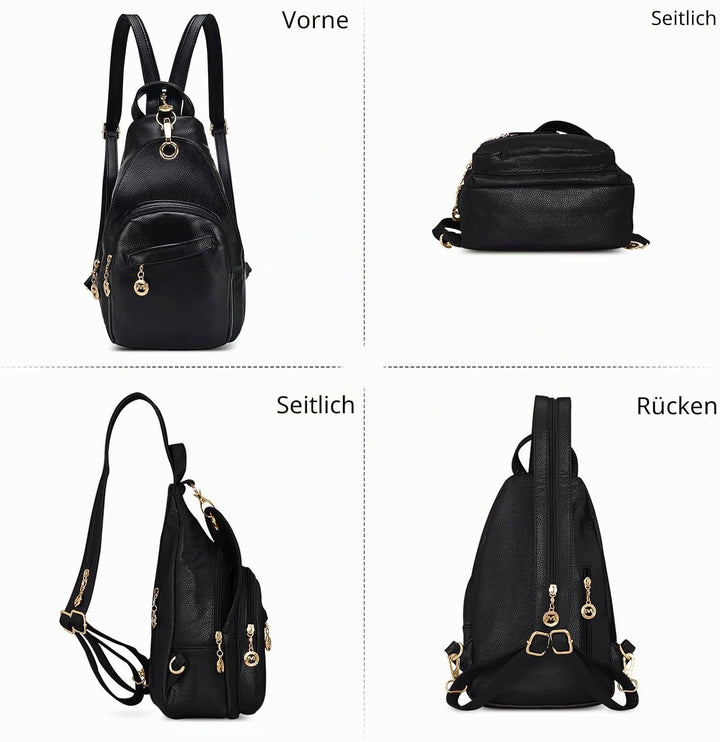 DIRRONA Damen Rucksack Beiläufig Kleine Brusttasche für Damen Multifunktionale Reise Wasserdicht Sch