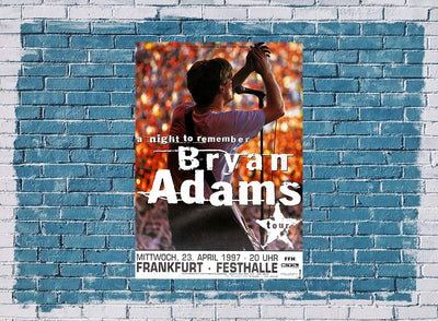 Bryan Adams - Night to Remember, Frankfurt 1997 » Konzertplakat/Premium Poster | Live Konzert Verans