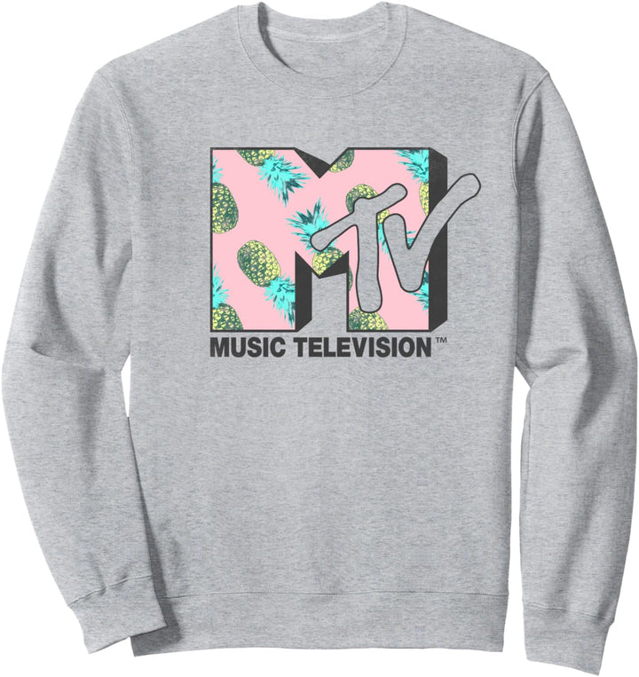 MTV Logo Pineapple Bright Sweatshirt
