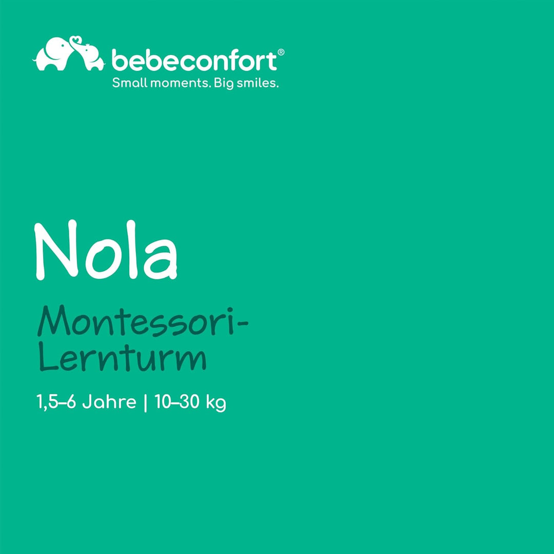 Bebeconfort Nola, Montessori Lernturm Kinder, 1,5–6 Jahre (bis zu 30 kg), 3 Höhenstufen, geprüfte Si