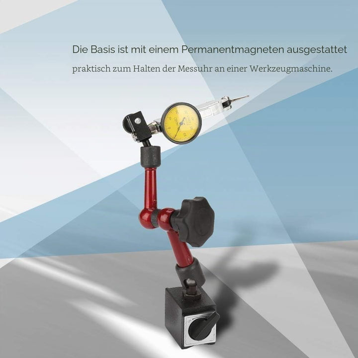 0,01 mm Messuhr mit Magnethalter 0~0,8 mm Magnet-Messstativ mit Messuhr drehbank zubehör metall