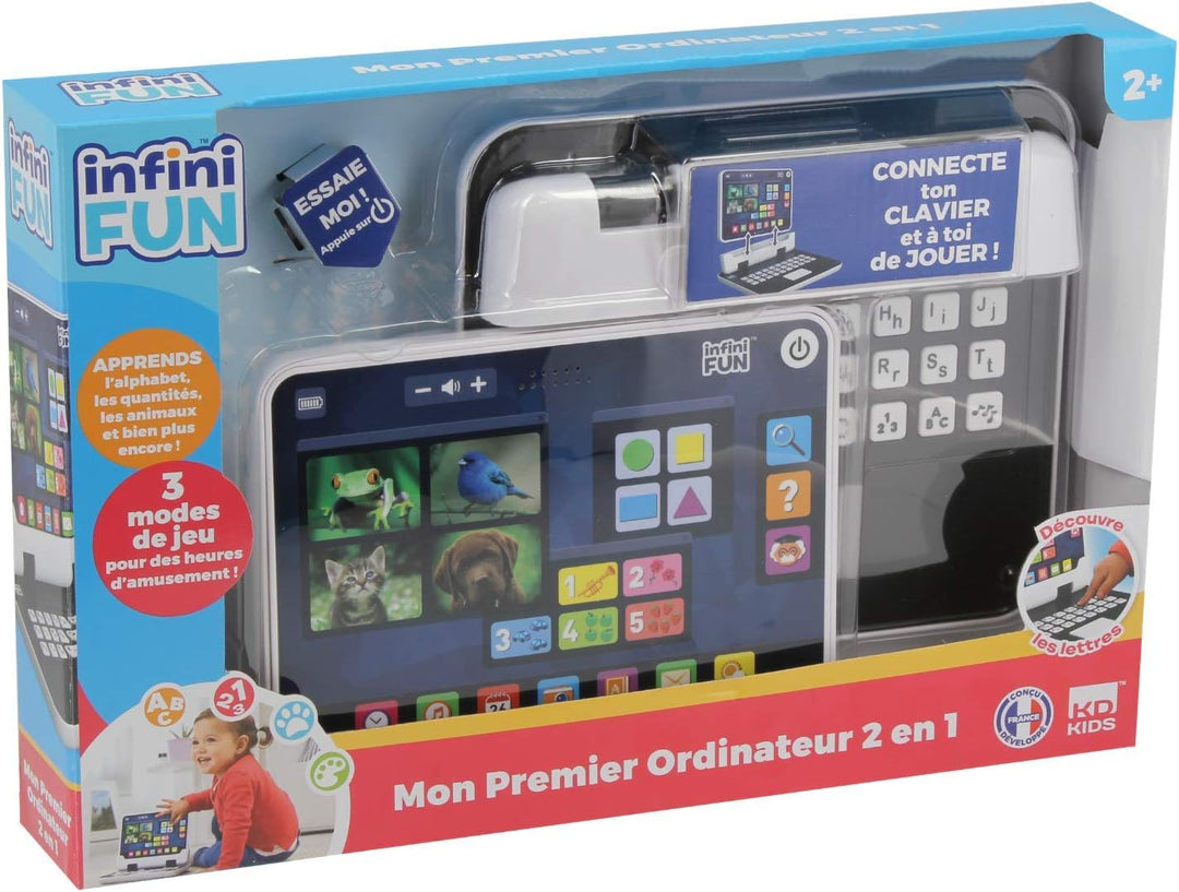 Infini Fun S15500 Mon Premier ordinateur 2 en 1 Blues Mein erster Computer 2 in 1, Mehrfarbig, Einhe