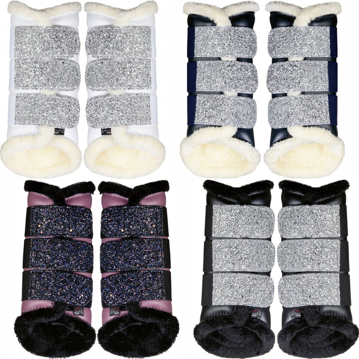 HKM Sparkle Gamaschen Schwarz XL