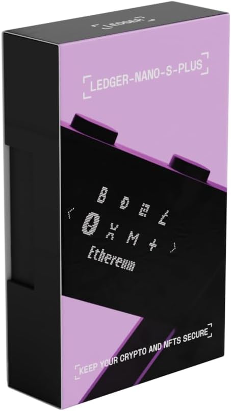 Ledger Nano S Plus-Hardware-Wallet (Onyxschwarz) – zum Schutz von Kryptos, NFTs und Token (Nur für D