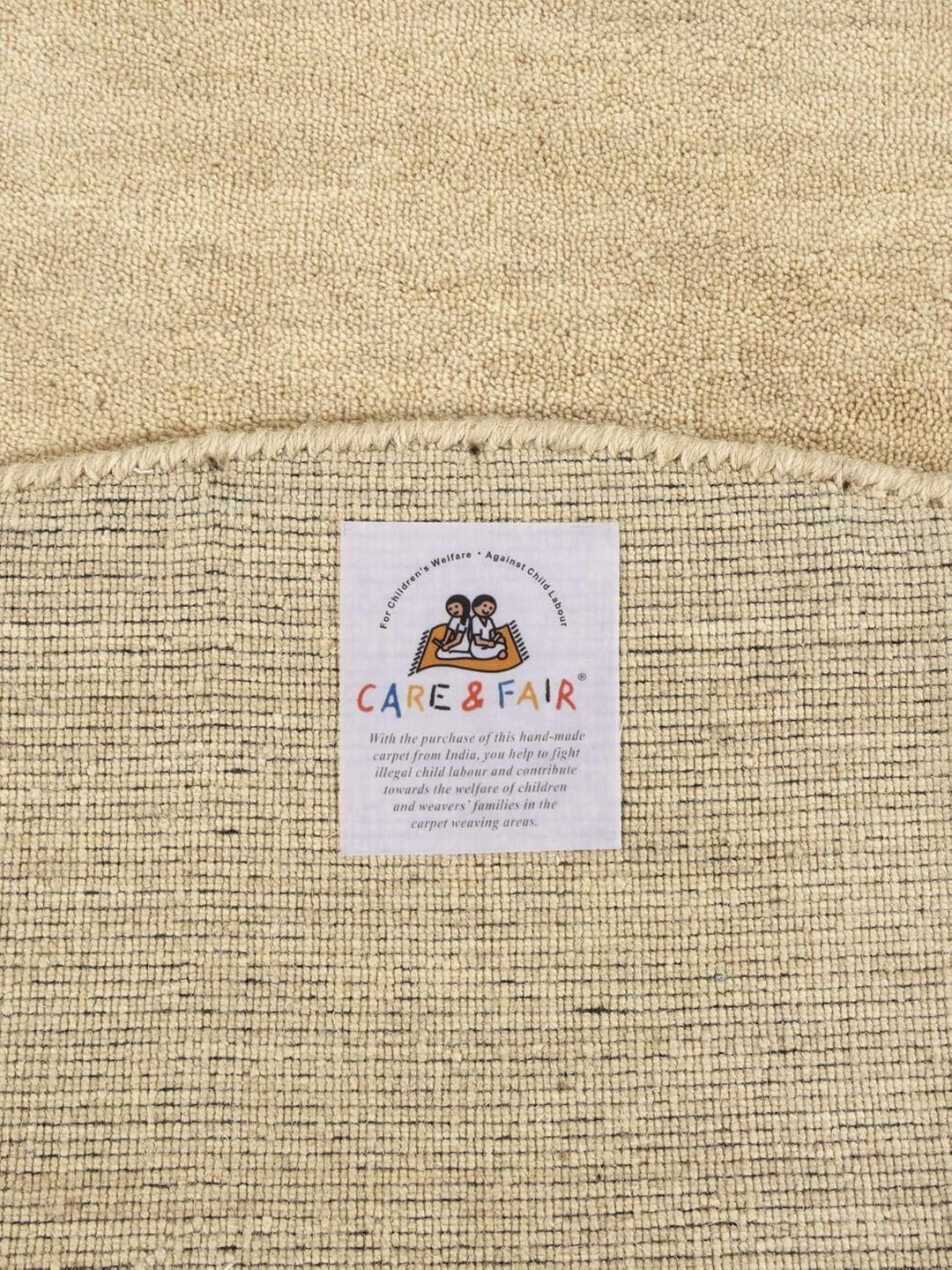 RugVista, Handloom, Teppich, Ø 150 cm, Rund, Kurzflor, Orientalisch, Care & FAIR Zertifiziert, Wohnz