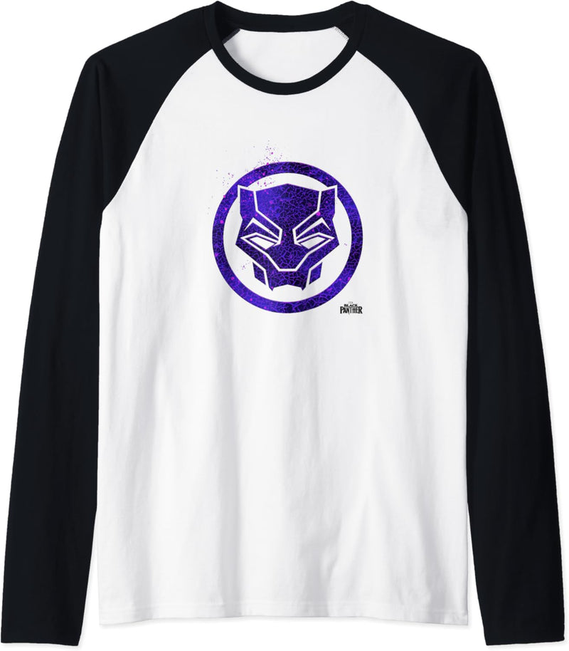 Marvel Black Panther Purple Panther Mask Circle Raglan