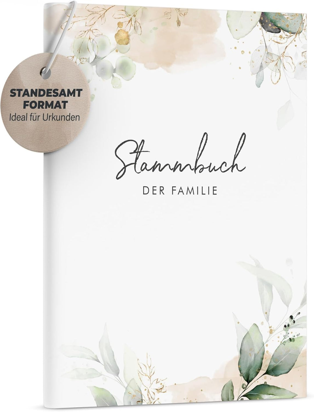DeinWeddingshop Stammbuch der Familie - modernes Familienstammbuch - Hochzeit Standesamt - Hardcover