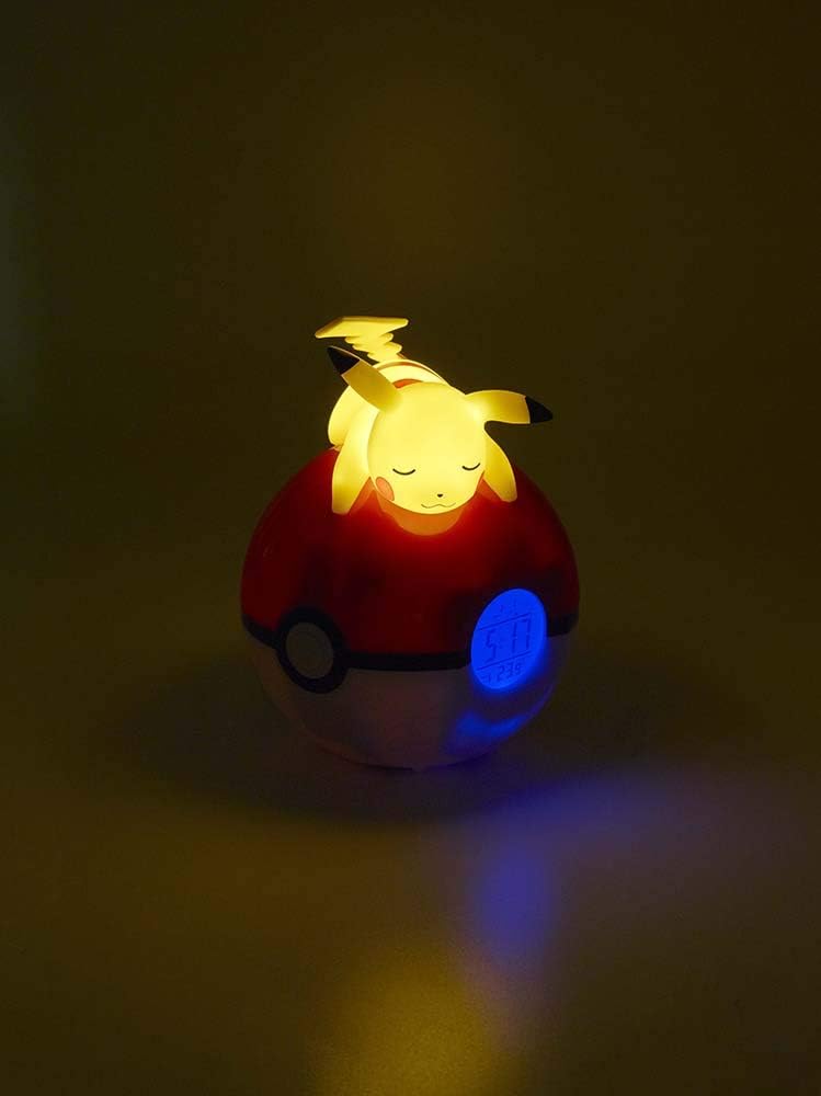Teknofun - Pokemon Pikachu Light Up FM Alarm Clock - Radio Wecker (ca 16cm) - 811354 Pikachu Pokemon