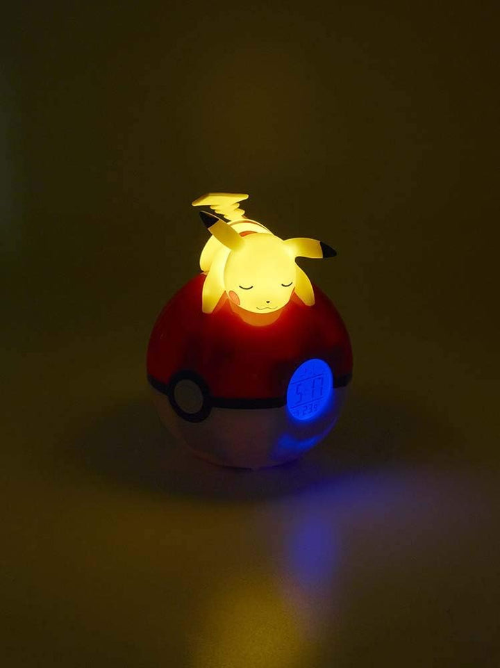 Teknofun - Pokemon Pikachu Light Up FM Alarm Clock - Radio Wecker (ca 16cm) - 811354 Pikachu Pokemon