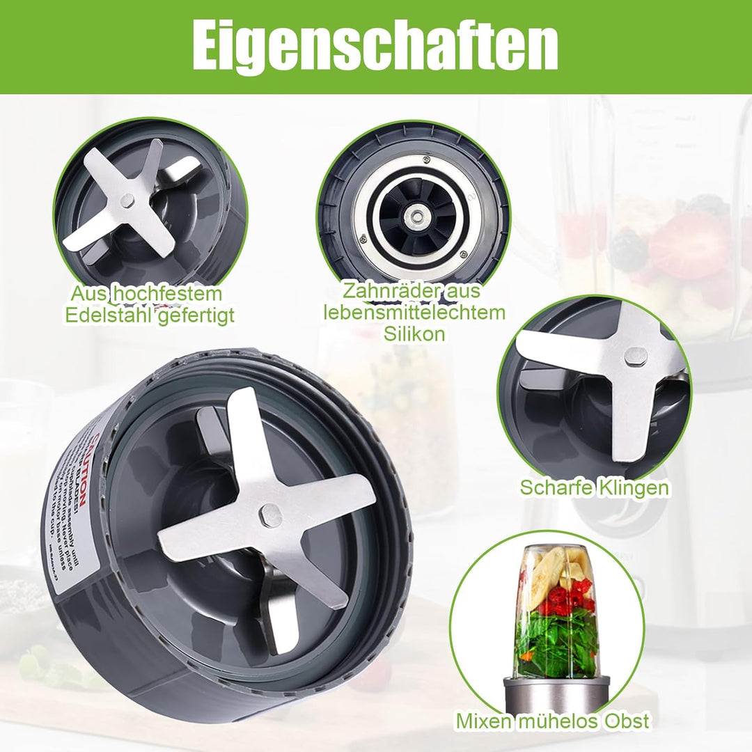Ersatz Entsafter Klinge Ausgestattet mit einem Silikon-O-Ring für Original Nutribullet 600 w/900 w P