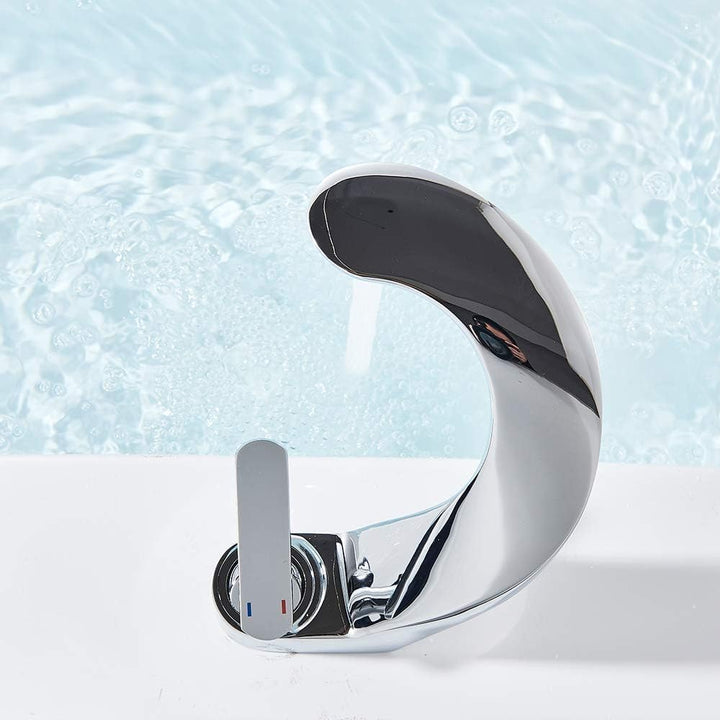 Onyzpily Wasserhahn Bad Chrom Waschtischarmatur Armatur Mischbatterie Einhebelmischer Badarmatur Hoc