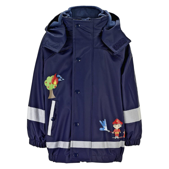 Sterntaler Unisex Baby Regenjacke mit Innenjacke Rain Jacket 74 Marine, 74 Marine