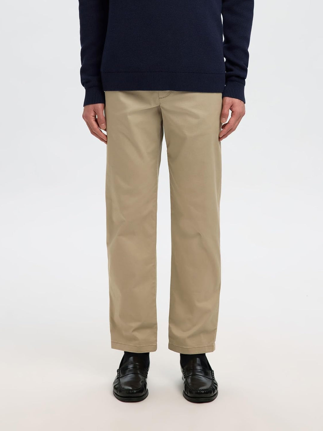 SELECTED HOMME Male Chino 196 Straight Flex 28W / 32L Greige, 28W / 32L Greige