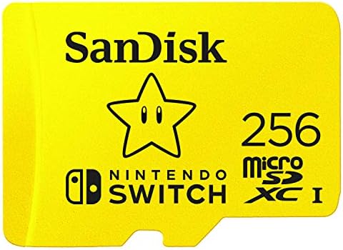 SanDisk microSDXC UHS-I Speicherkarte für Nintendo Switch 256 GB (U3, Class 10, 100 MB/s Übertragung