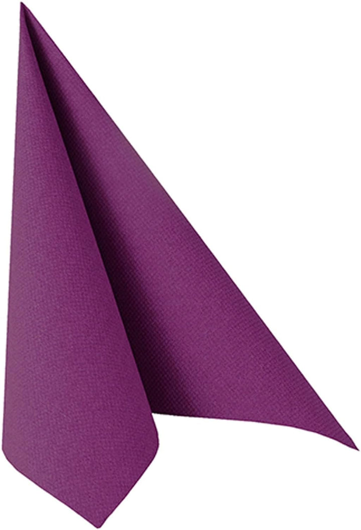 250 Hochwertige Premium Servietten "ROYAL Collection" 1/4-Falz 40 cm x 40 cm lila