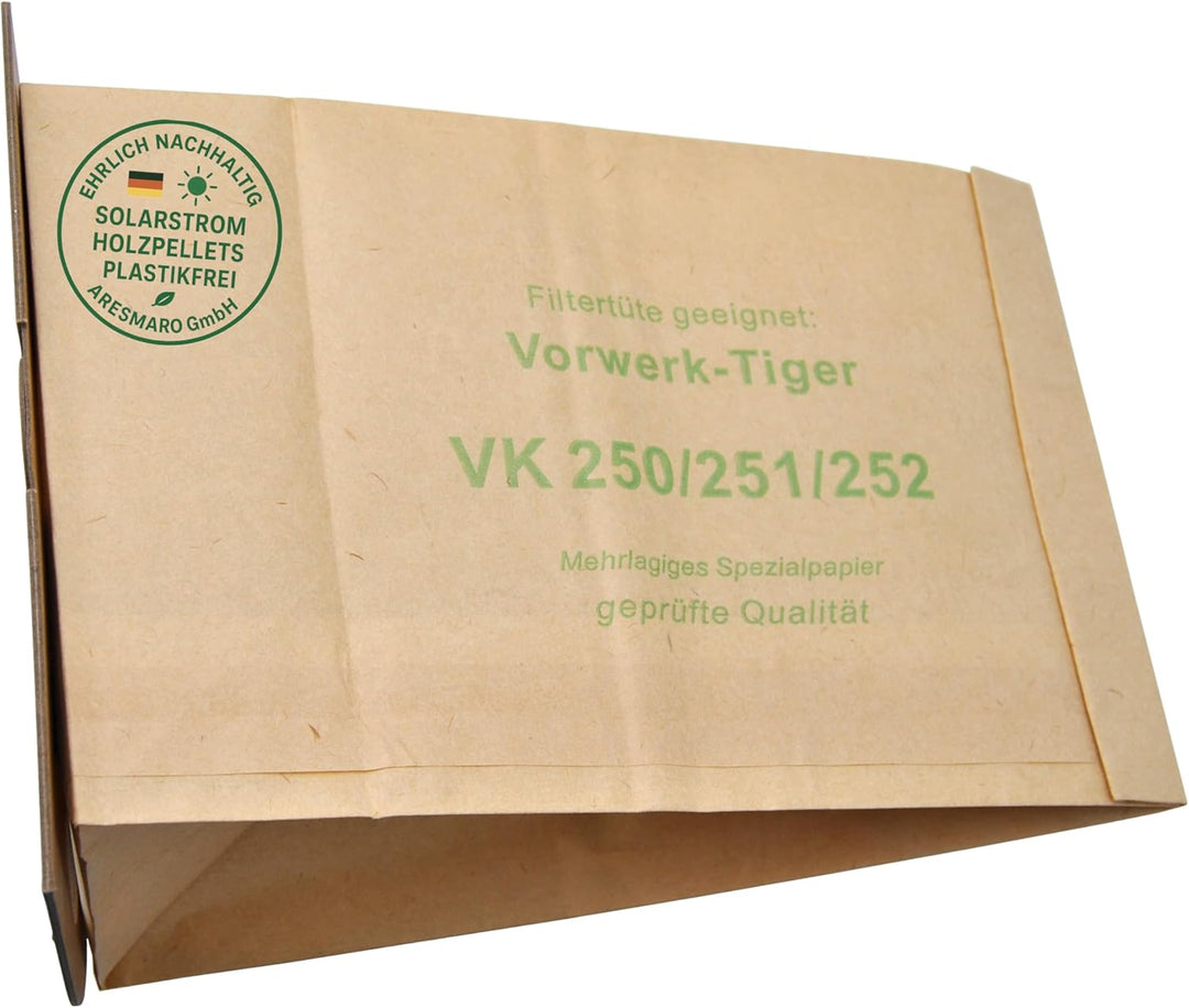 20 Staubsaugerbeutel geeignet für Vorwerk Tiger 250, 251, 252