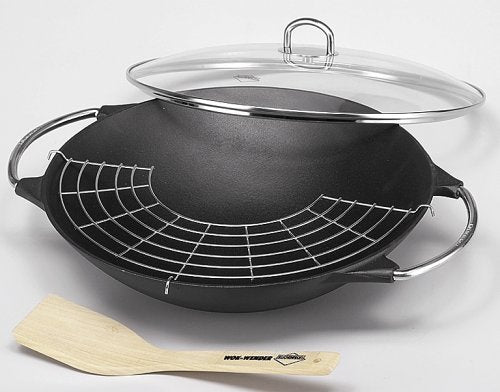 Küchenprofi Wok Set, Aluguss, 36 cm, 0410001036