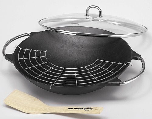 Küchenprofi Wok Set, Aluguss, 36 cm, 0410001036