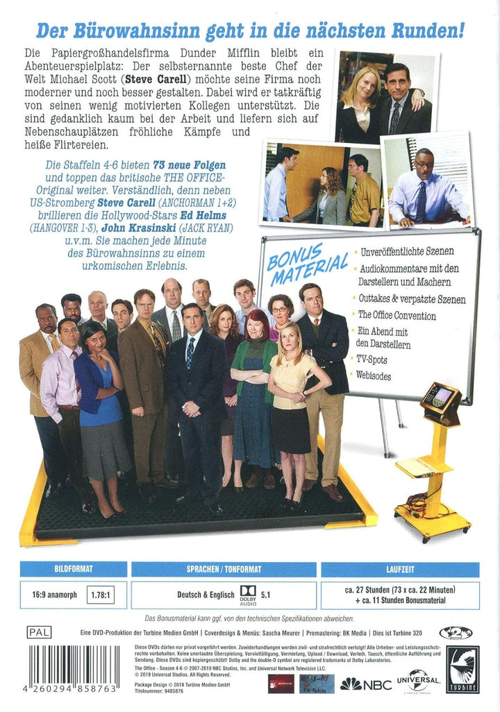 The Office (US) - Das Büro - Staffel 4-6 [12 DVDs], DVD