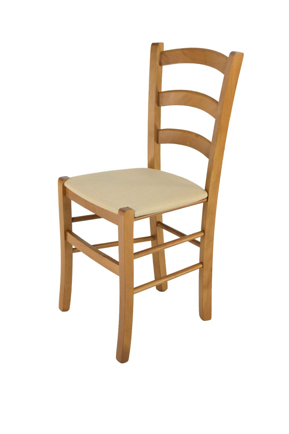t m c s Tommychairs - Stuhl Venice für Küche und Esszimmer, robuste Struktur aus lackiertem Buchenho