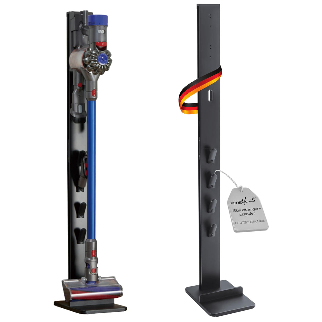 PureMounts PM-VAC-00, Staubsauger Standfuss Organizer für Dyson V6 Pro, V7, V8, Cyclone Fluffy/Absol