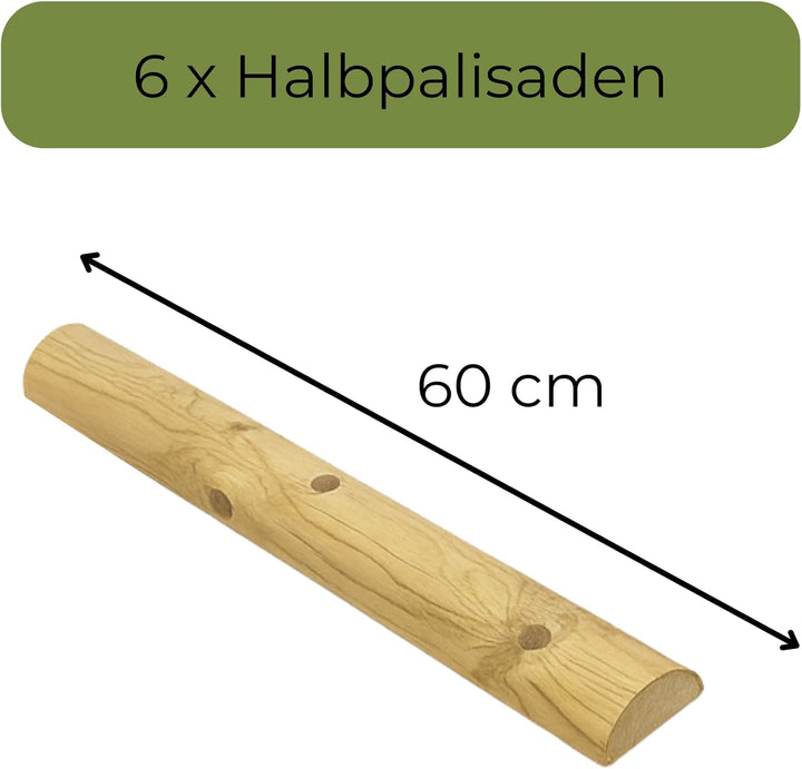 Baumstütze Komplettset Rankhilfe Baumpfahl ø 6cm Länge: 200 cm Pflanzenhalter 3 x Holzpfosten 3X Sch