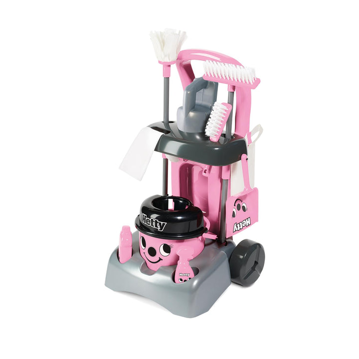 Casdon Henry & Hetty Spielzeug – Hetty Deluxe Putzwagen – Rosa Spielset im Hetty Design mit funktion