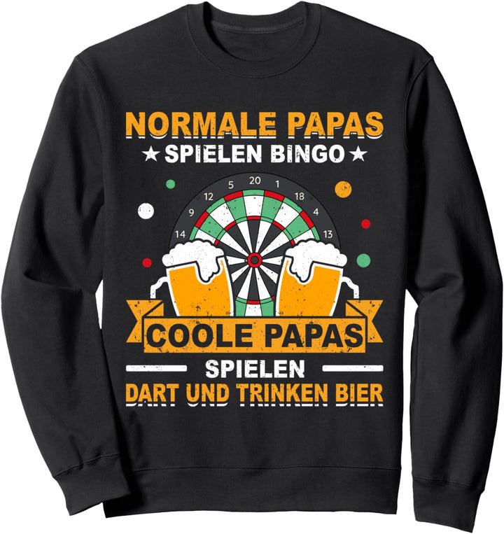 Vater Dartspieler Biertrinker Papa Dart Und Bier Sweatshirt