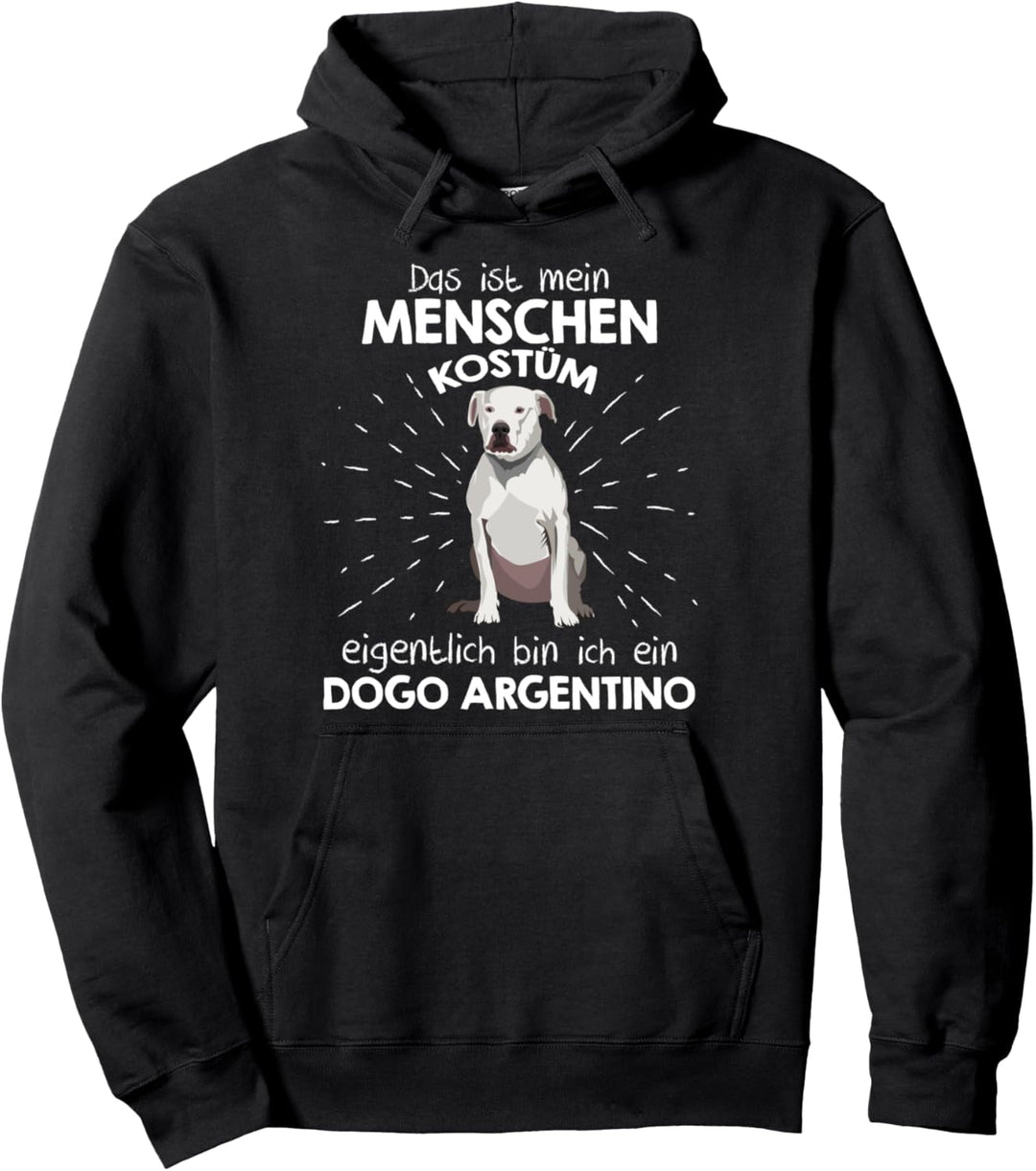 Mein Menschen Kostüm Bin ich ein Dogo Argentino, Halloween Pullover Hoodie