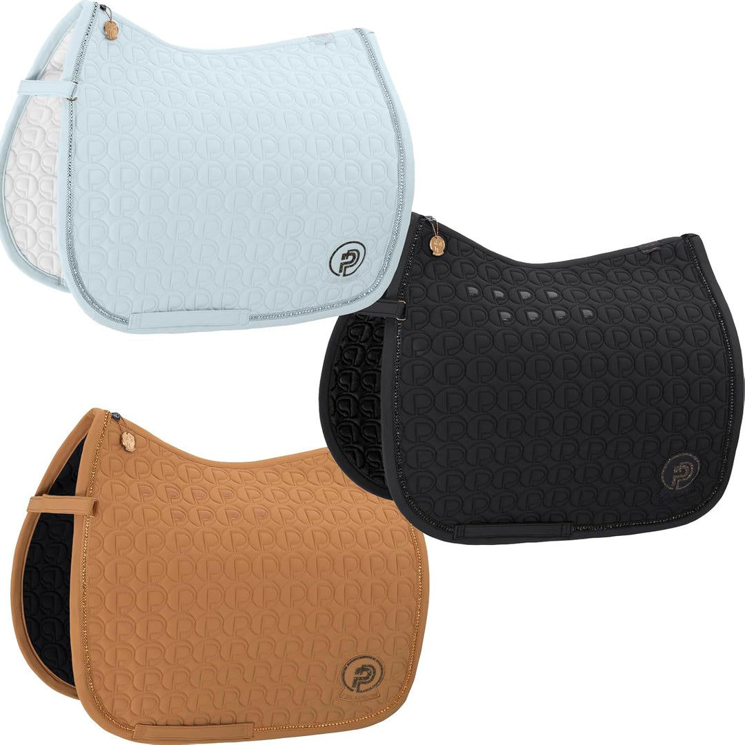 Eskadron Platinum Schabracke Softshell mit edler Kristallstein - Kordel cognac VS, cognac VS